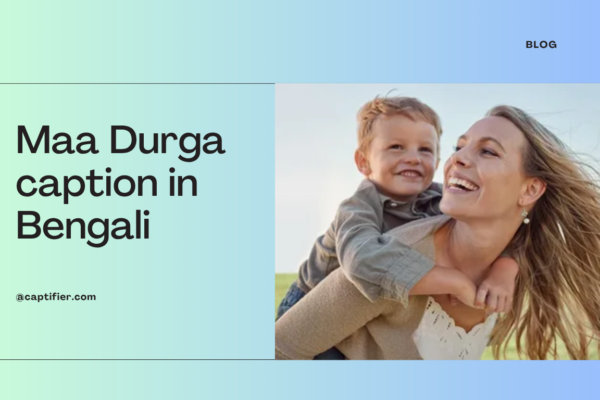 Maa Durga caption in Bengali