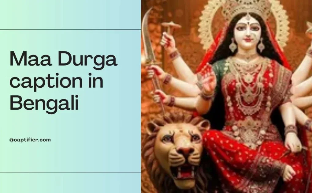 Maa Durga caption in Bengali