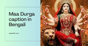 Maa Durga caption in Bengali
