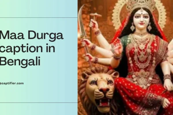Maa Durga caption in Bengali