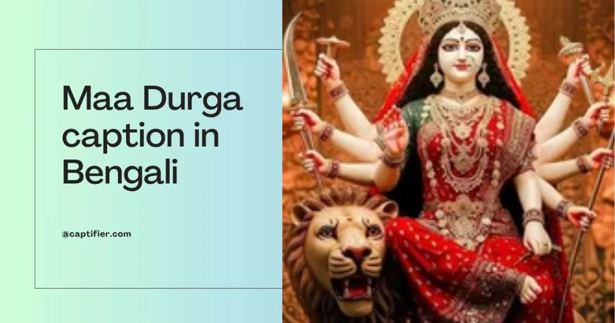 Maa Durga caption in Bengali