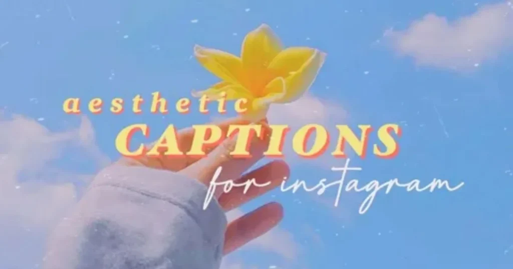 Aesthetic Instagram captions with yellow flower against blue sky